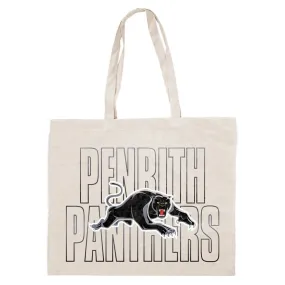 NRL Canvas Tote Bag - Penrith Panthers - Re-Useable Carry Bag