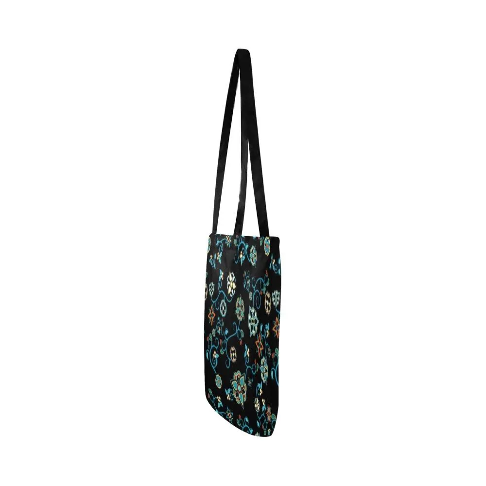 Ocean Bloom Reusable Shopping Bag (Two sides)