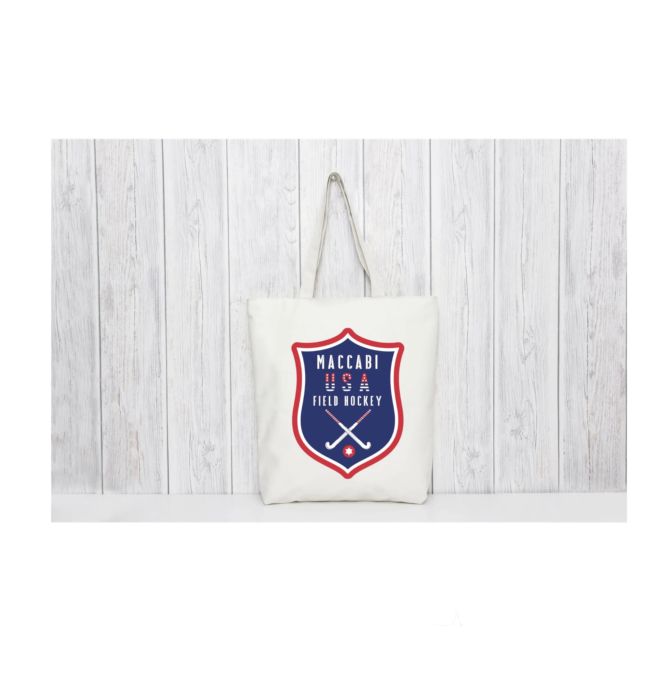 Official Maccabi Games Team USA Field Hockey - Canvas Tote Bags