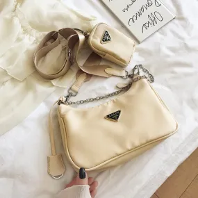 One-shoulder messenger hand bag