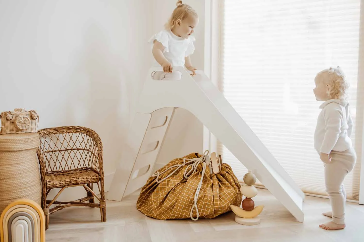 Organic grid mustard storage bag