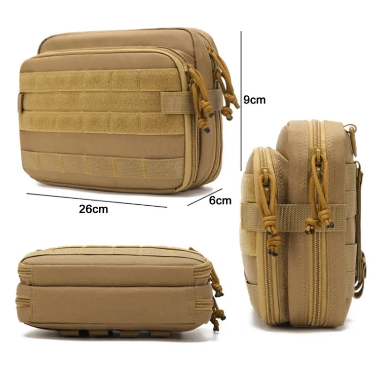 Outdoor Portable First Aid Medical Bag Multifunctional Tool Kit(Khaki)