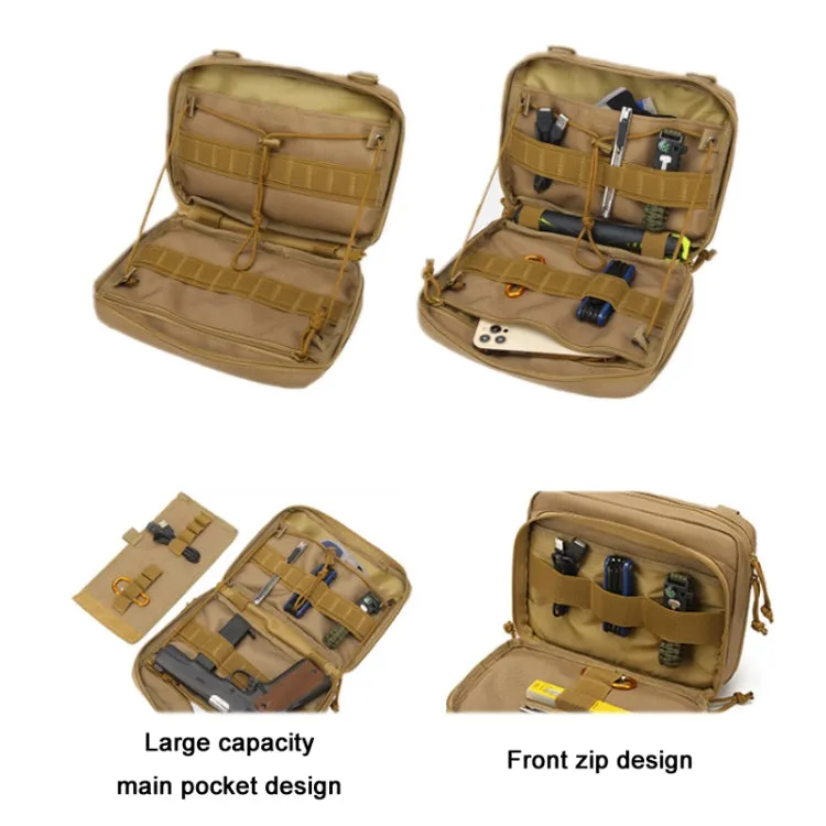 Outdoor Portable First Aid Medical Bag Multifunctional Tool Kit(Khaki)