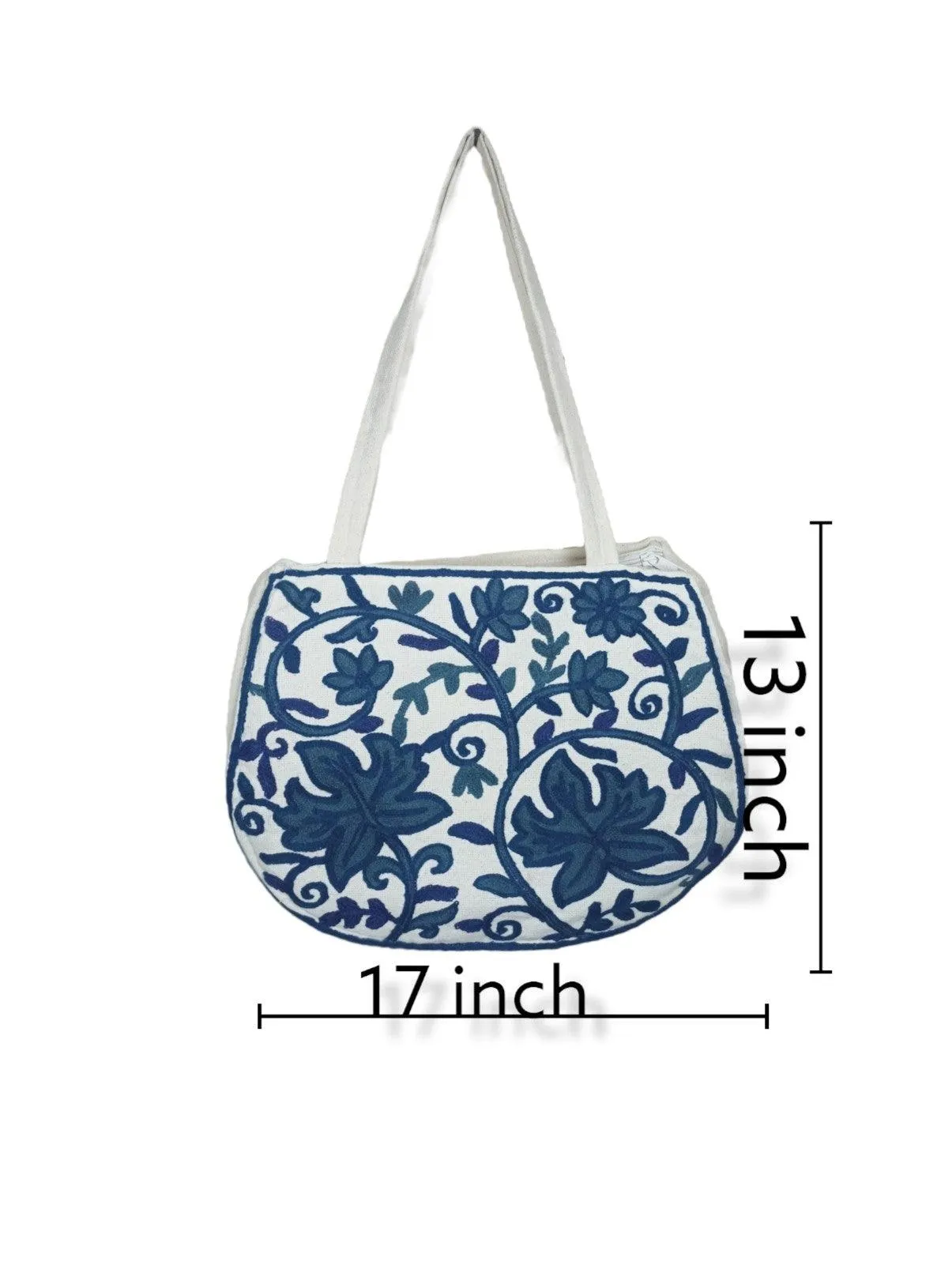 Oval Shaped Crewel Bag | Crewel Bag | Shoulder Bag