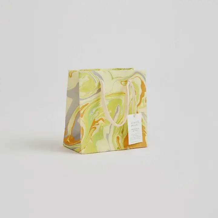 Paper Mirchi Hand Marbled Small Gift Bag Pastel