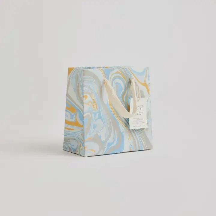 Paper Mirchi Hand Marbled Small Gift Bag Pastel