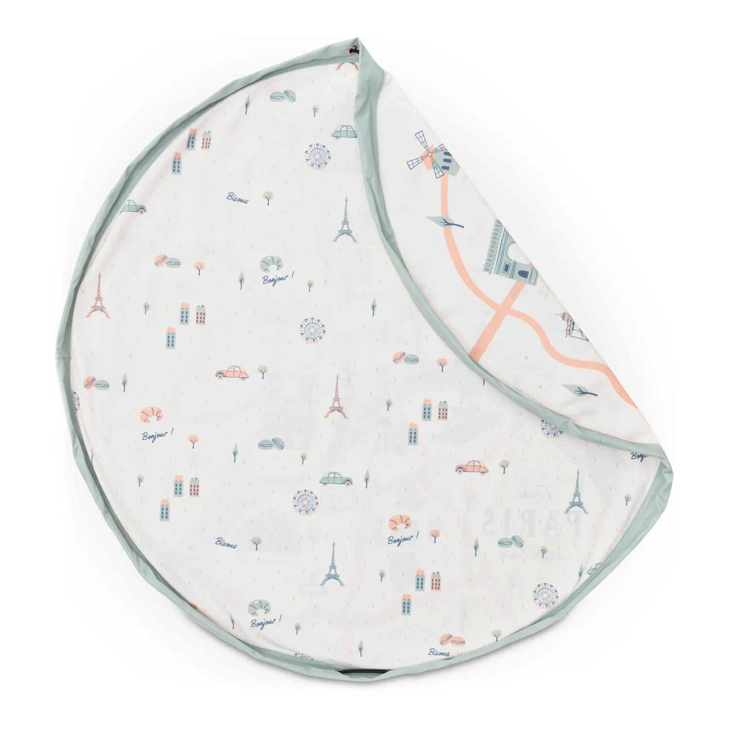 Paris Map Toy Storage Bag