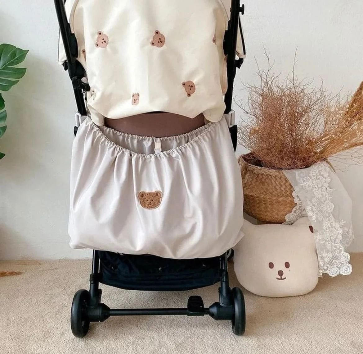 Pram Nappy Bag Carry All - Easy Attach to pram, stroller or cot