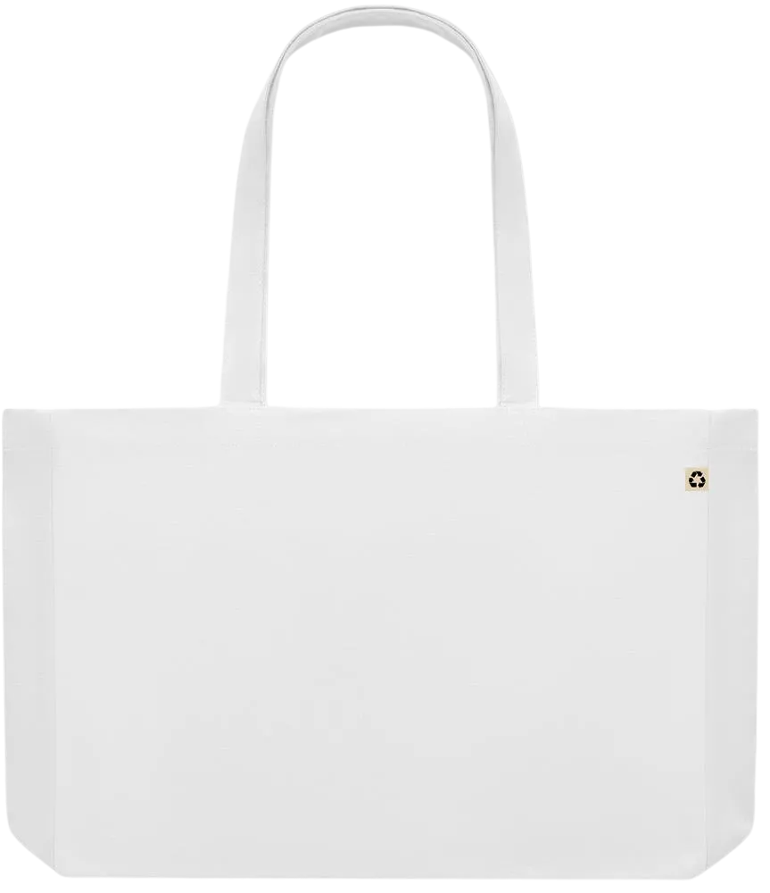 Premium large recycled shopping tote bag