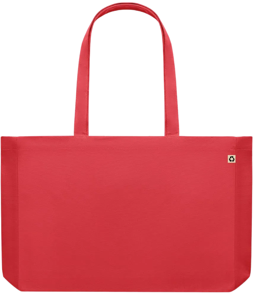 Premium large recycled shopping tote bag