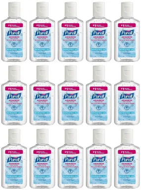 Purell Advanced Hand Sanitizer Refreshing Gel, 1 Fl Oz (15-Pack)