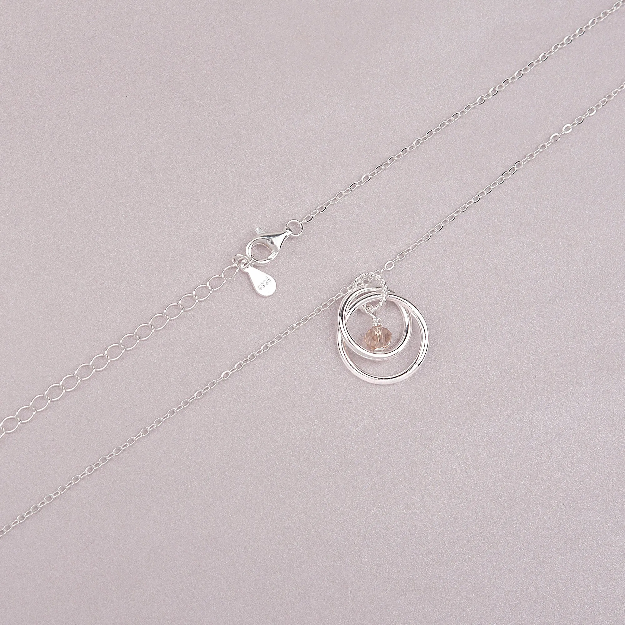 "Mommy to be" Card and Sterling Silver Necklace