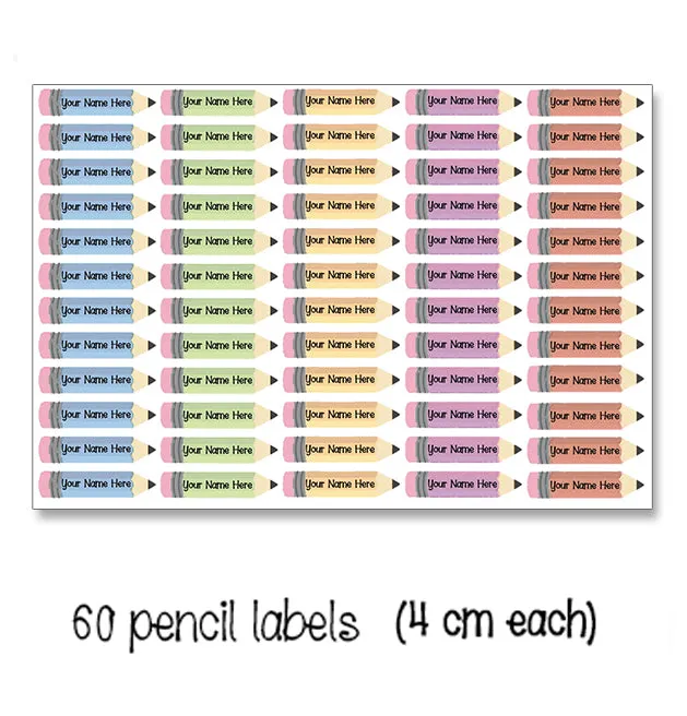 ""Hello kitty" school labels packs