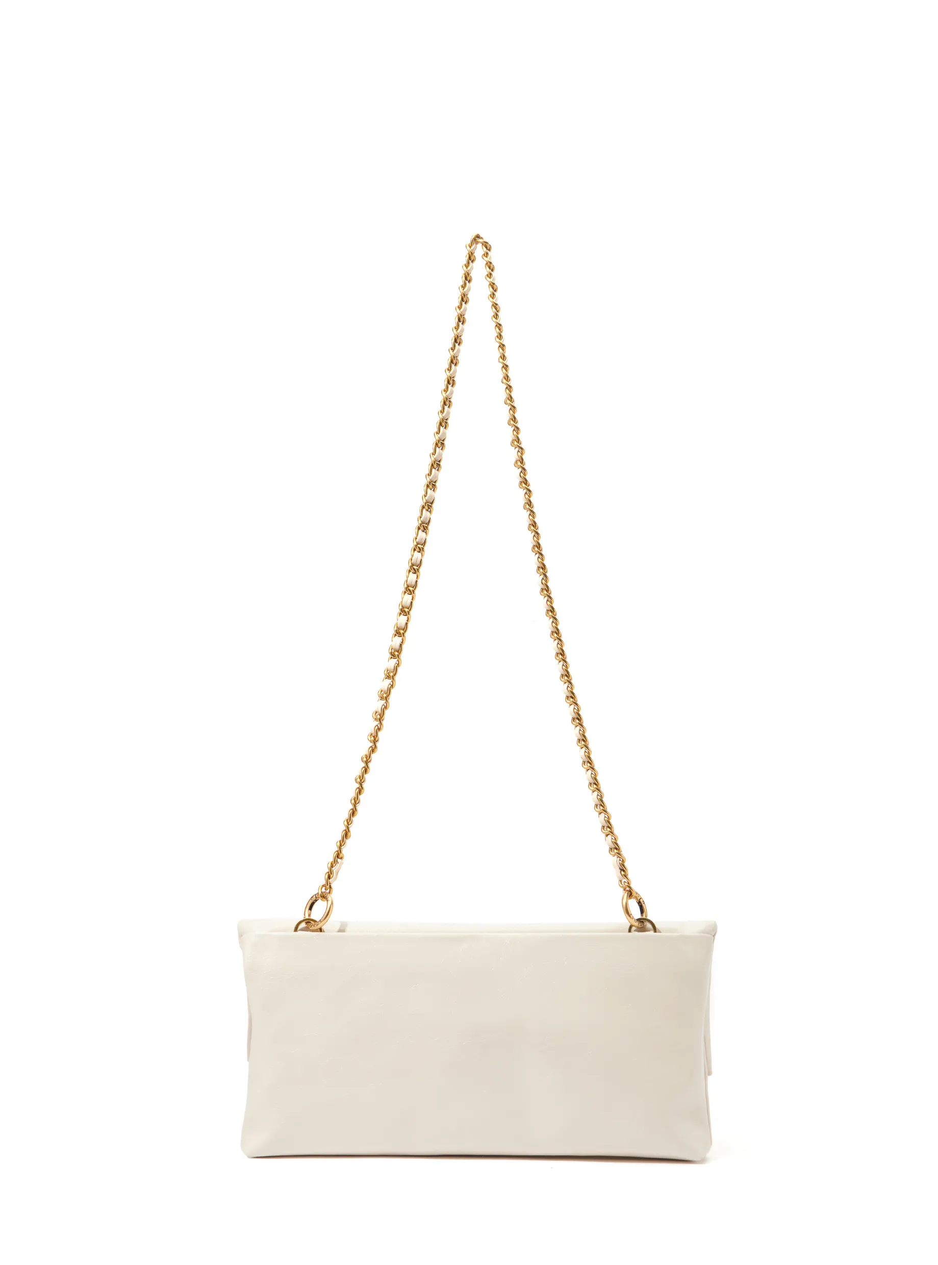 Rei Leather Bag, White by Bob Oré