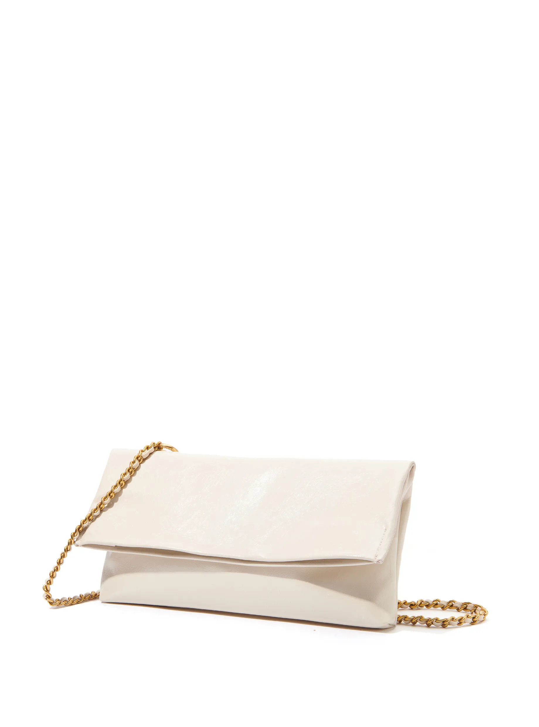 Rei Leather Bag, White by Bob Oré