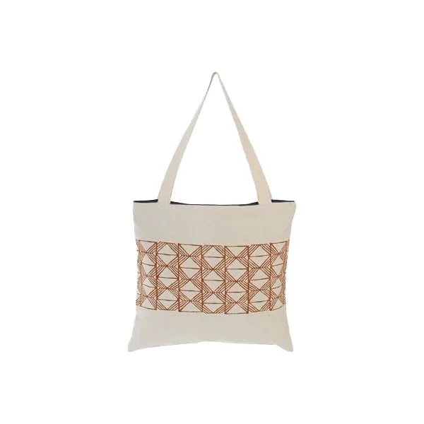 Reusable Shopping and Beach Shoulder Tote Cotton Bag