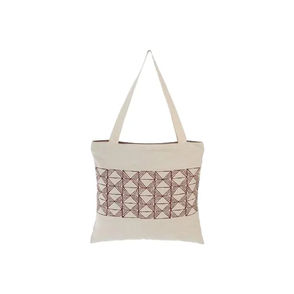 Reusable Shopping and Beach Shoulder Tote Cotton Bag