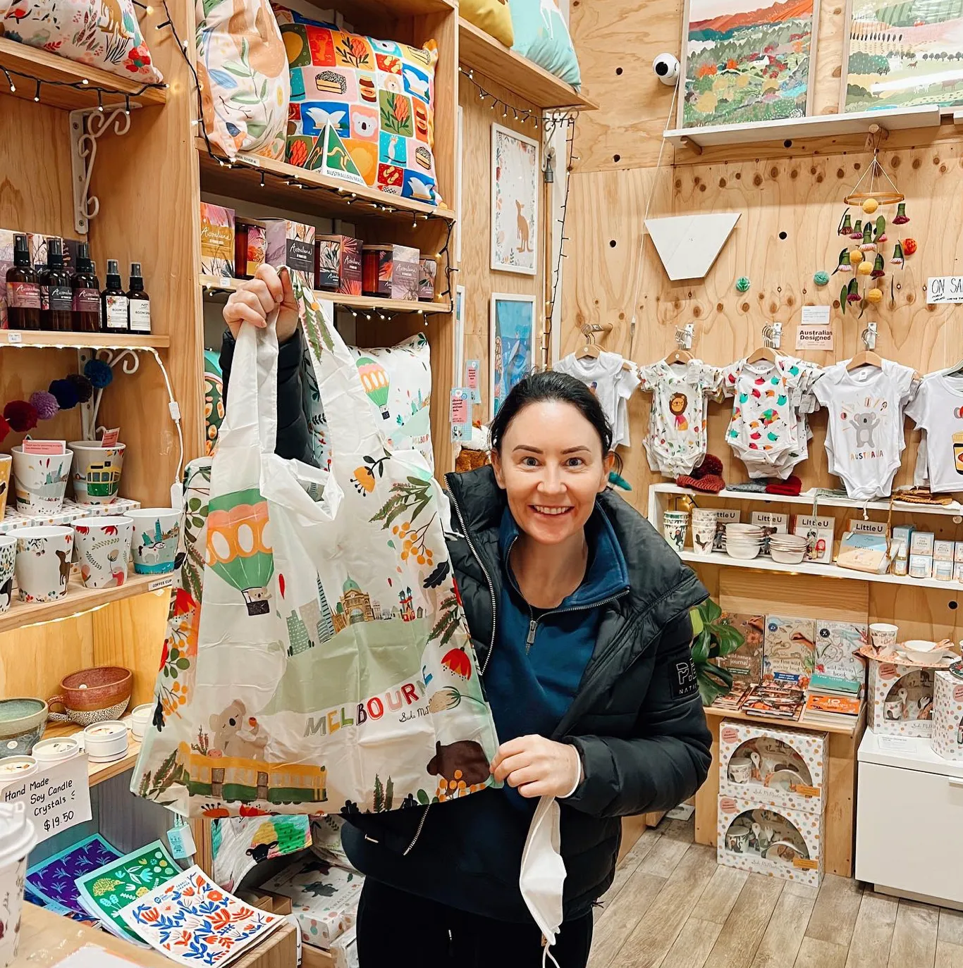 Reusable Shopping Bag - Melbourne Icons by Suki McMaster