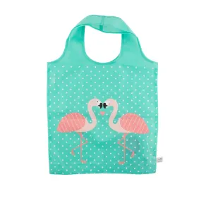 RJB Stone Tropical Flamingo Foldable Shopping Bag