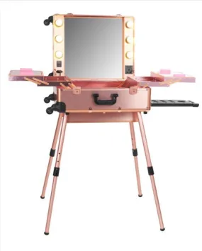 Rose Gold OPV LED Lighted Mirror Case with Legs