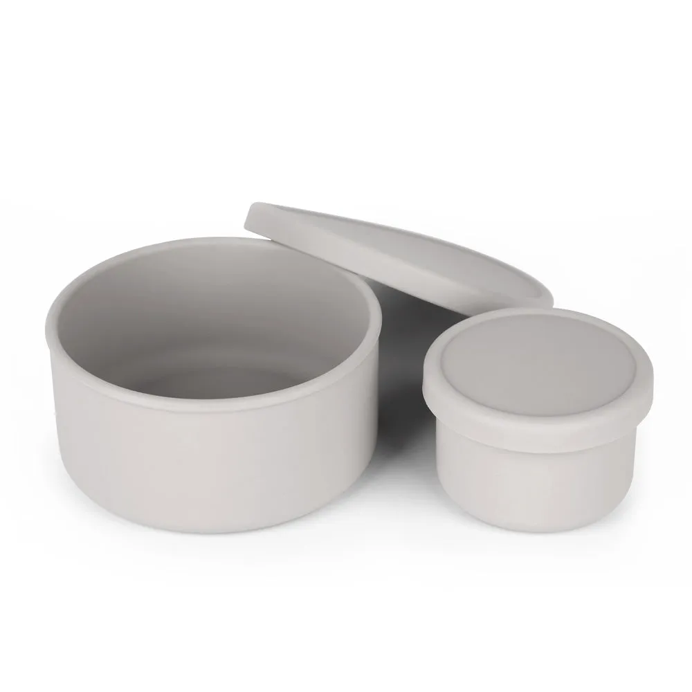 Round Silicone Food Container Set (2pcs)