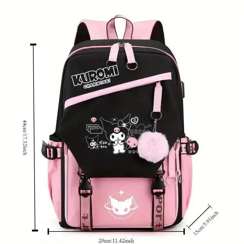 Sanrio Kuromi Kawaii Fashion Backpack