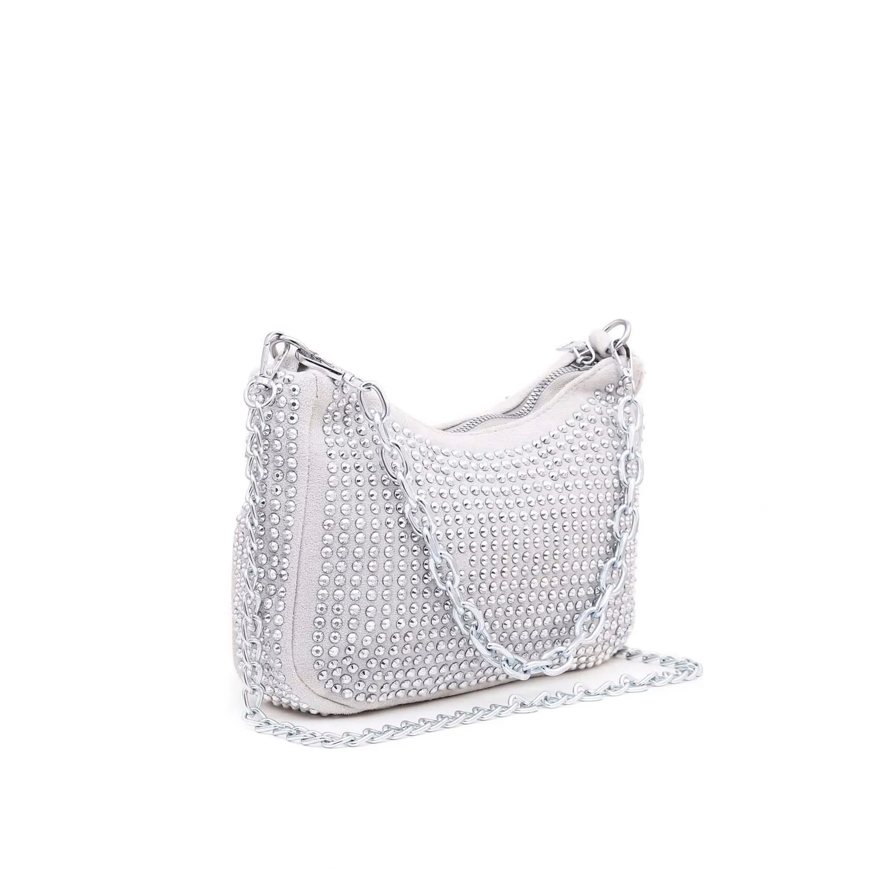 Silver Formal Shoulder Bag P36115