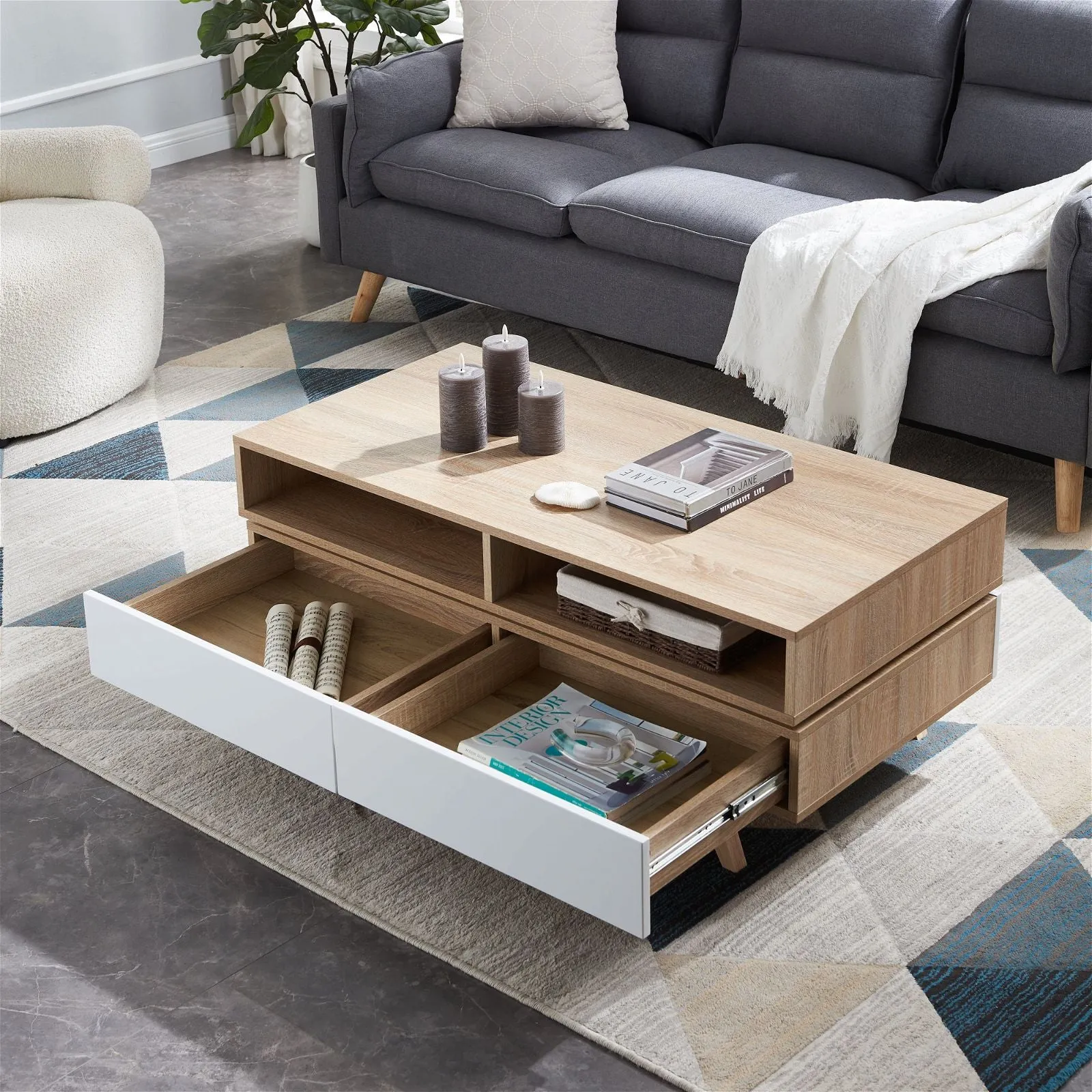 SILVERTON Coffee Table Oak by Criterion™