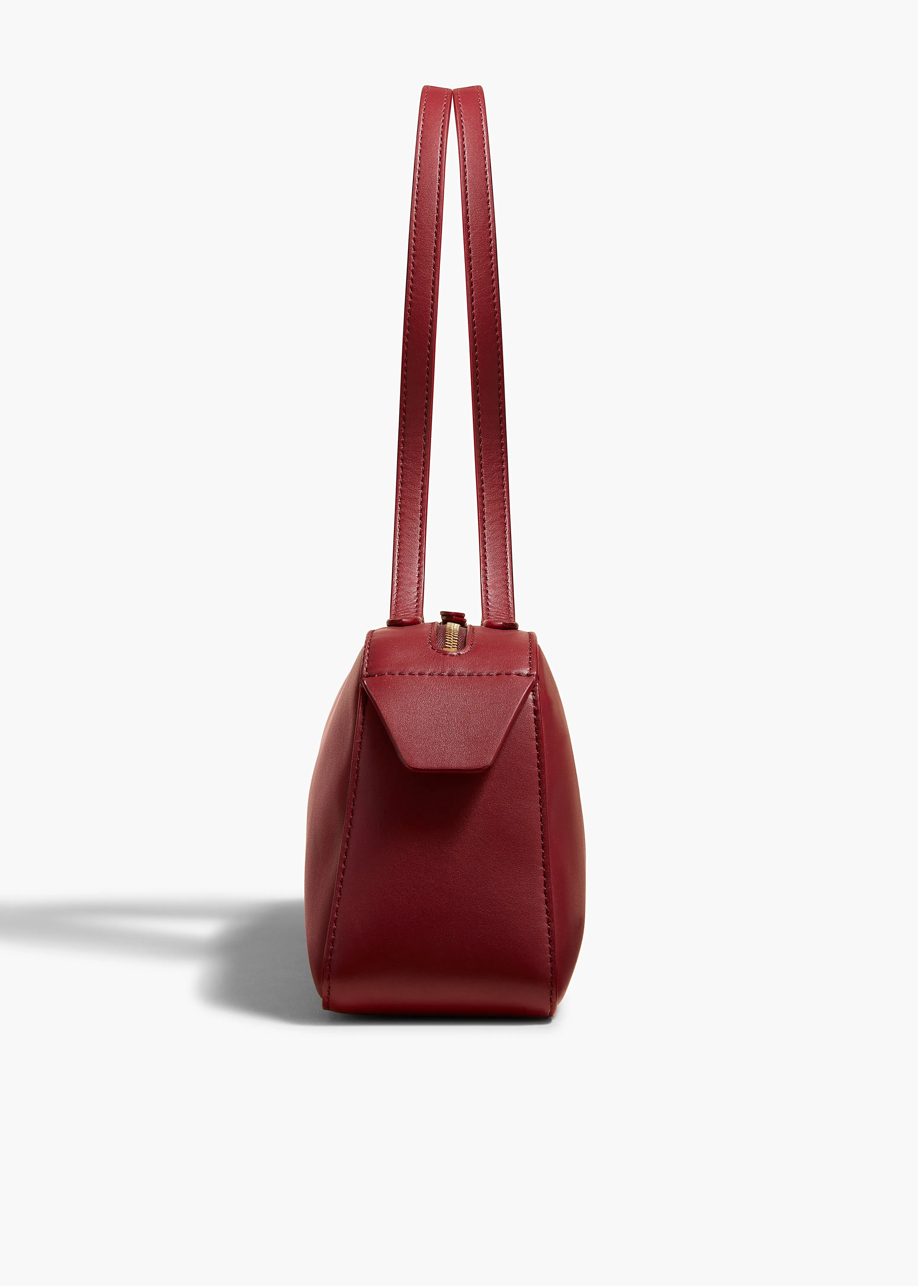 Simona Shoulder Bag in Oxblood Leather