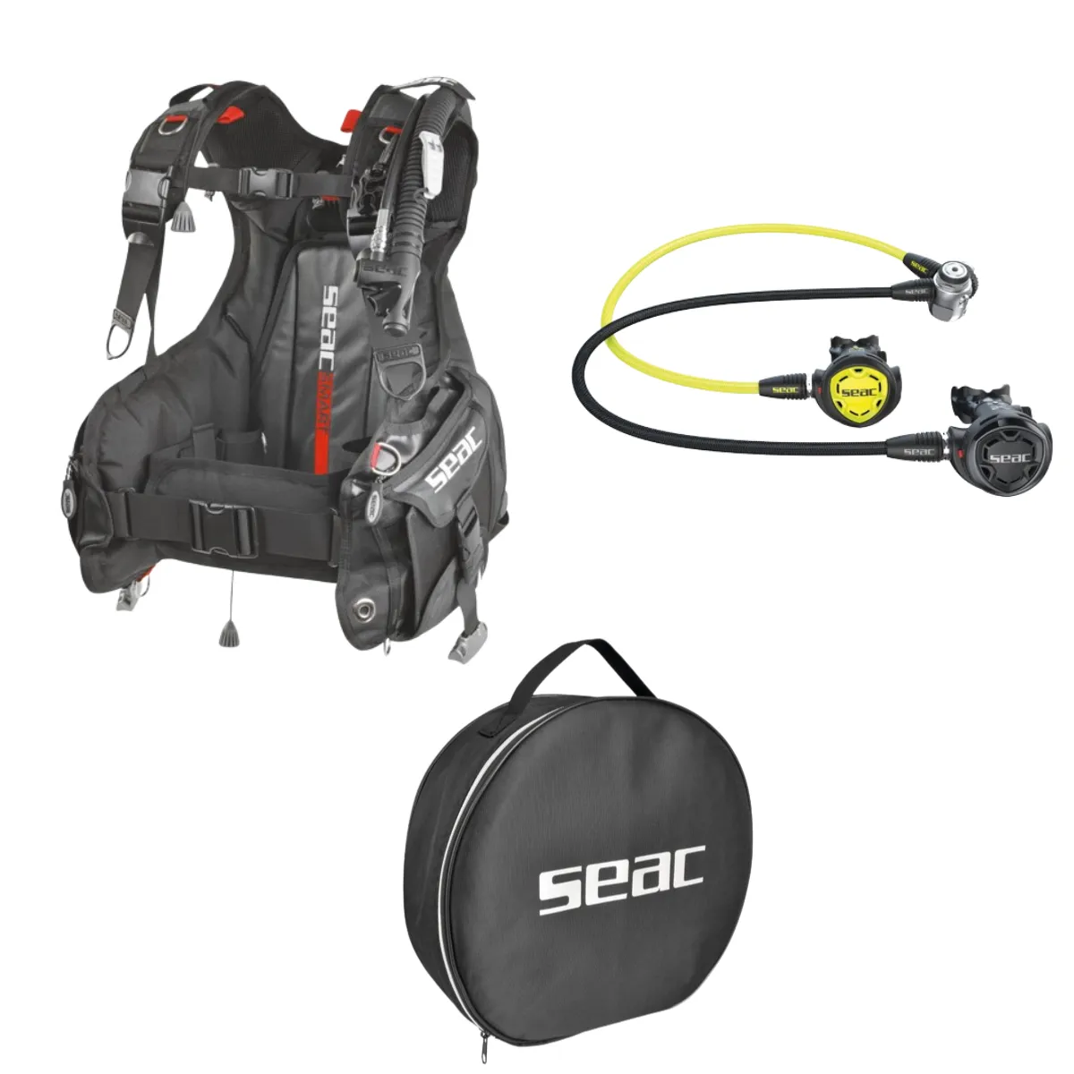 Smart Dive Master Seac IT 300 Regulator Set with Smart BCD Value Dive Package