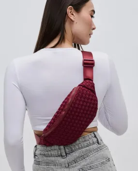 Sol and Selene Wine Aim High Woven Neoprene Belt Bag