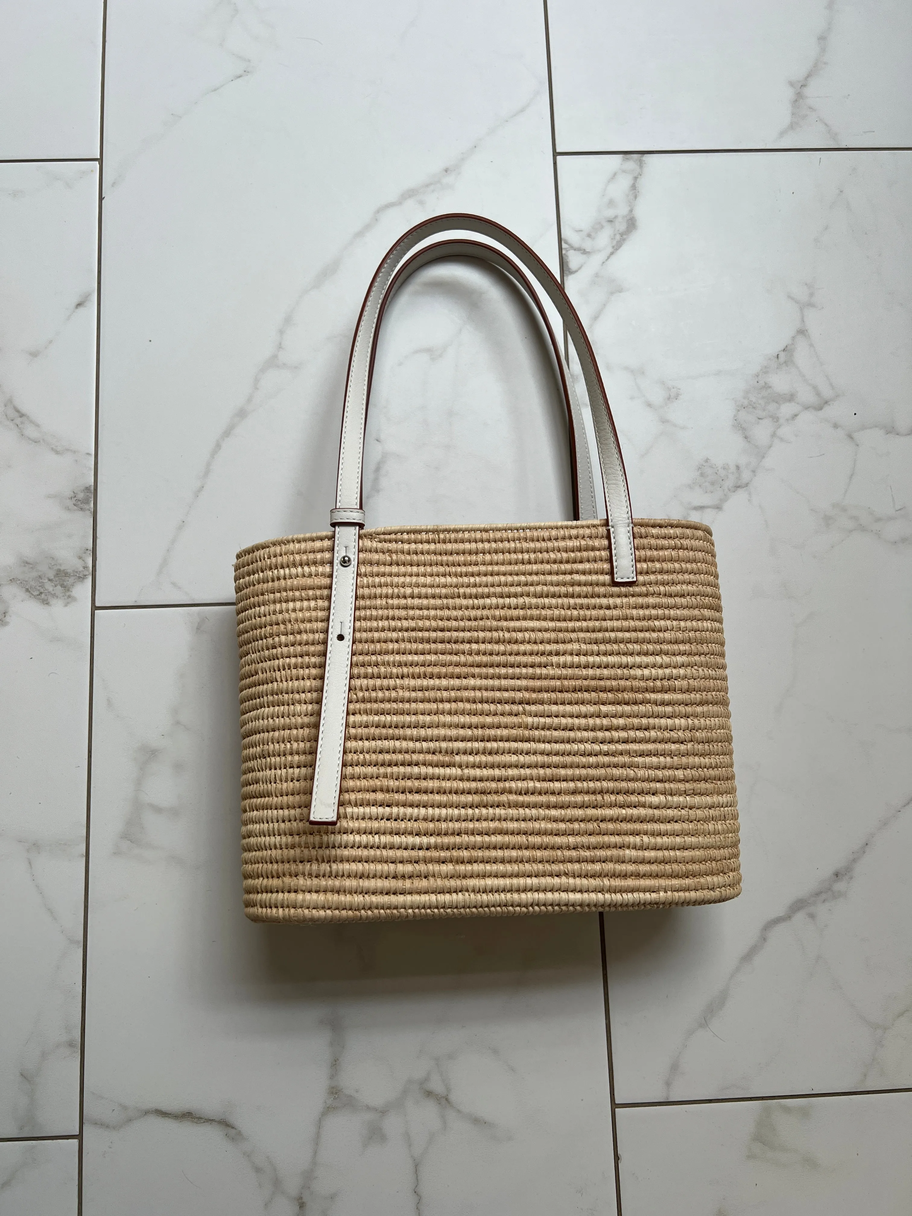 Square Raffia Bag