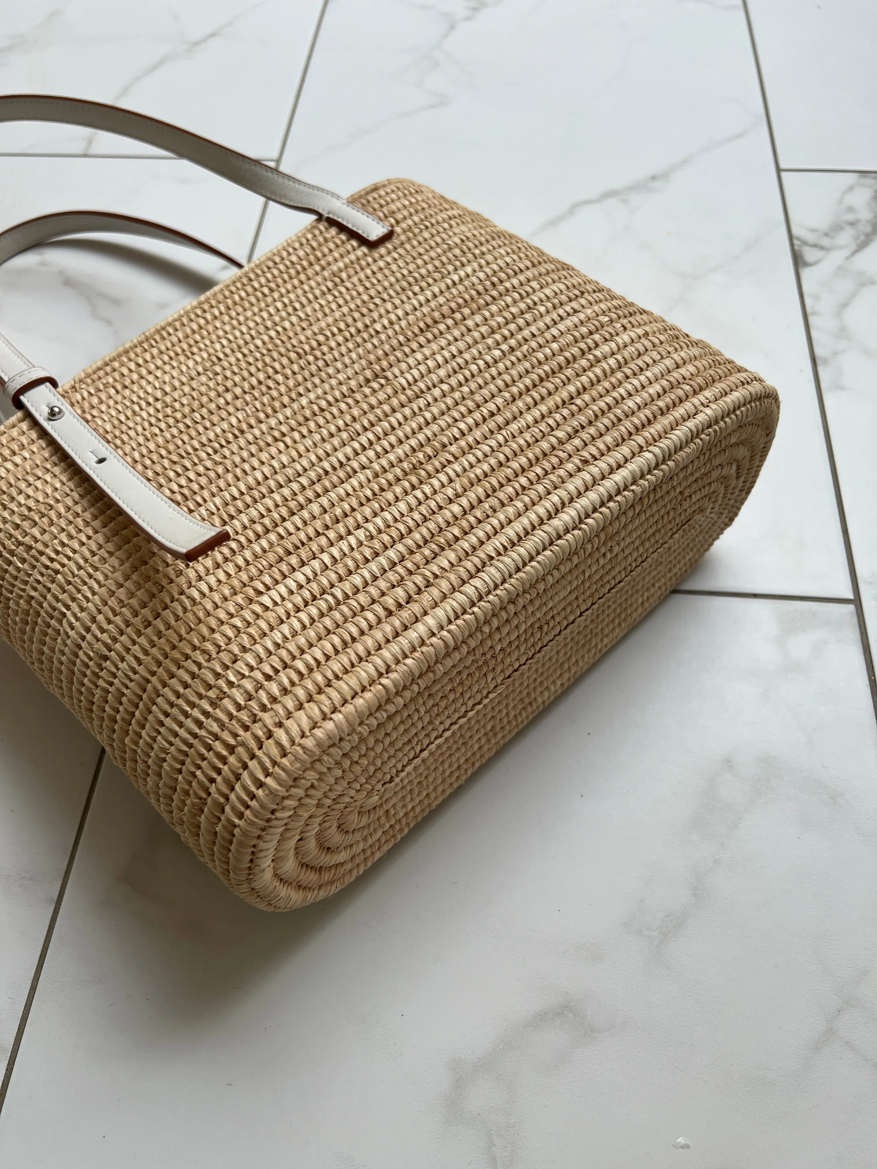 Square Raffia Bag