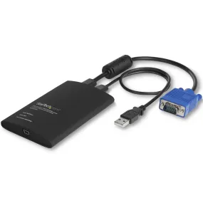 Startech.Com Usb Crash Cart Adapter - File Transfer & Video - Portable Server Room Laptop To Kvm Console Crash Cart (Not