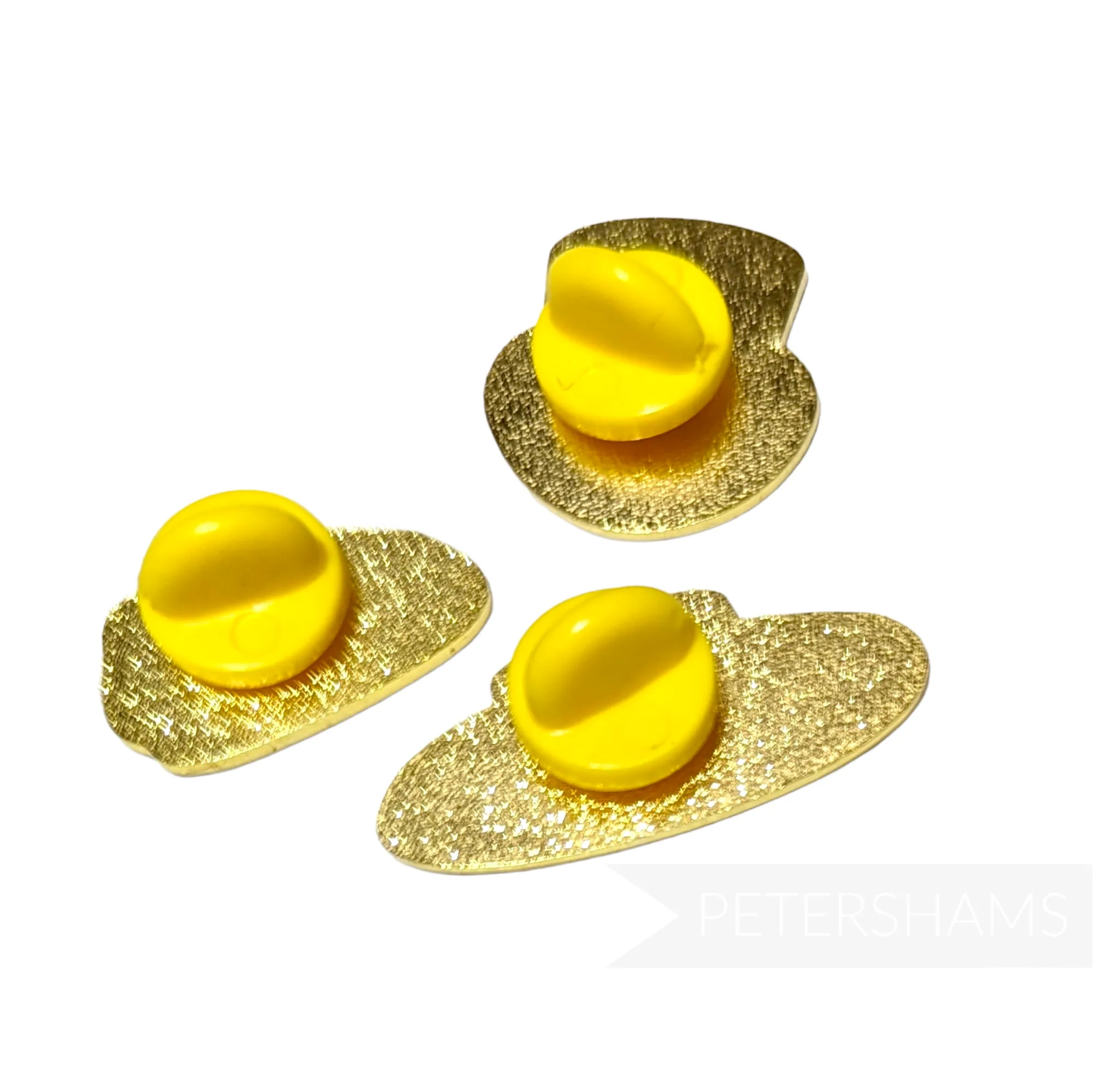 Super Cute Glittery Hat Pin Badges - Set of 3