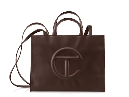 TELFAR SHOPPING BAG MEDIUM CHOCOLATE