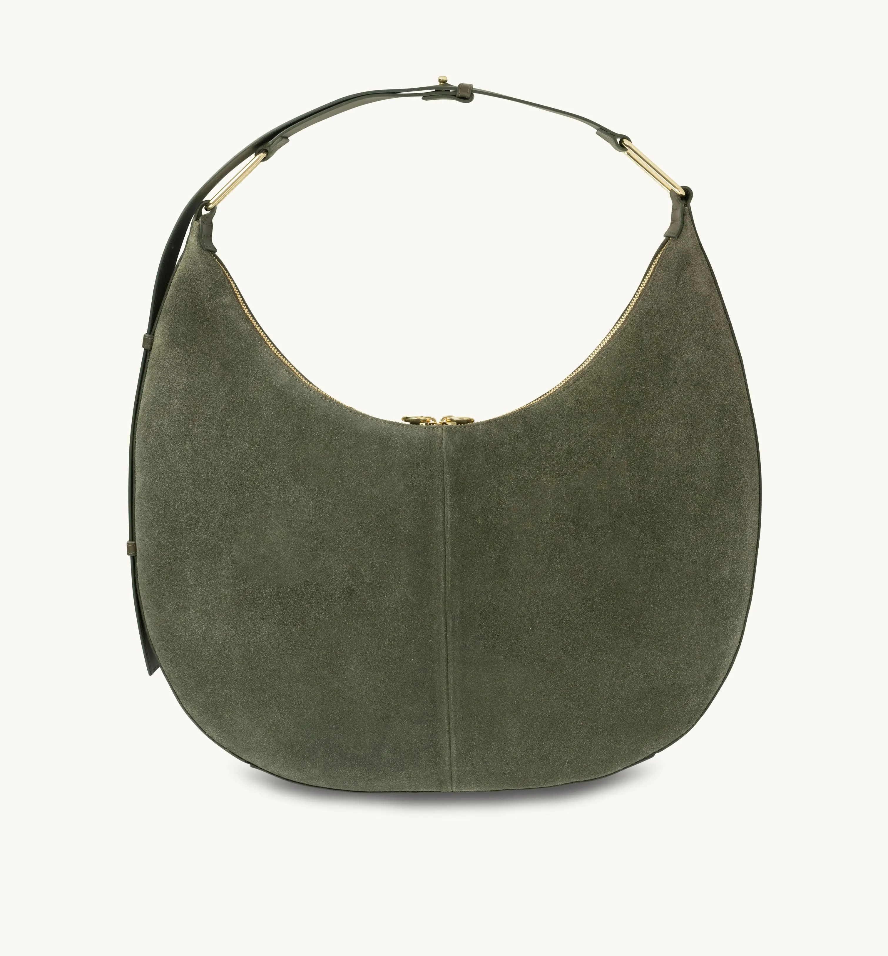 The Nora Olive Suede Bag