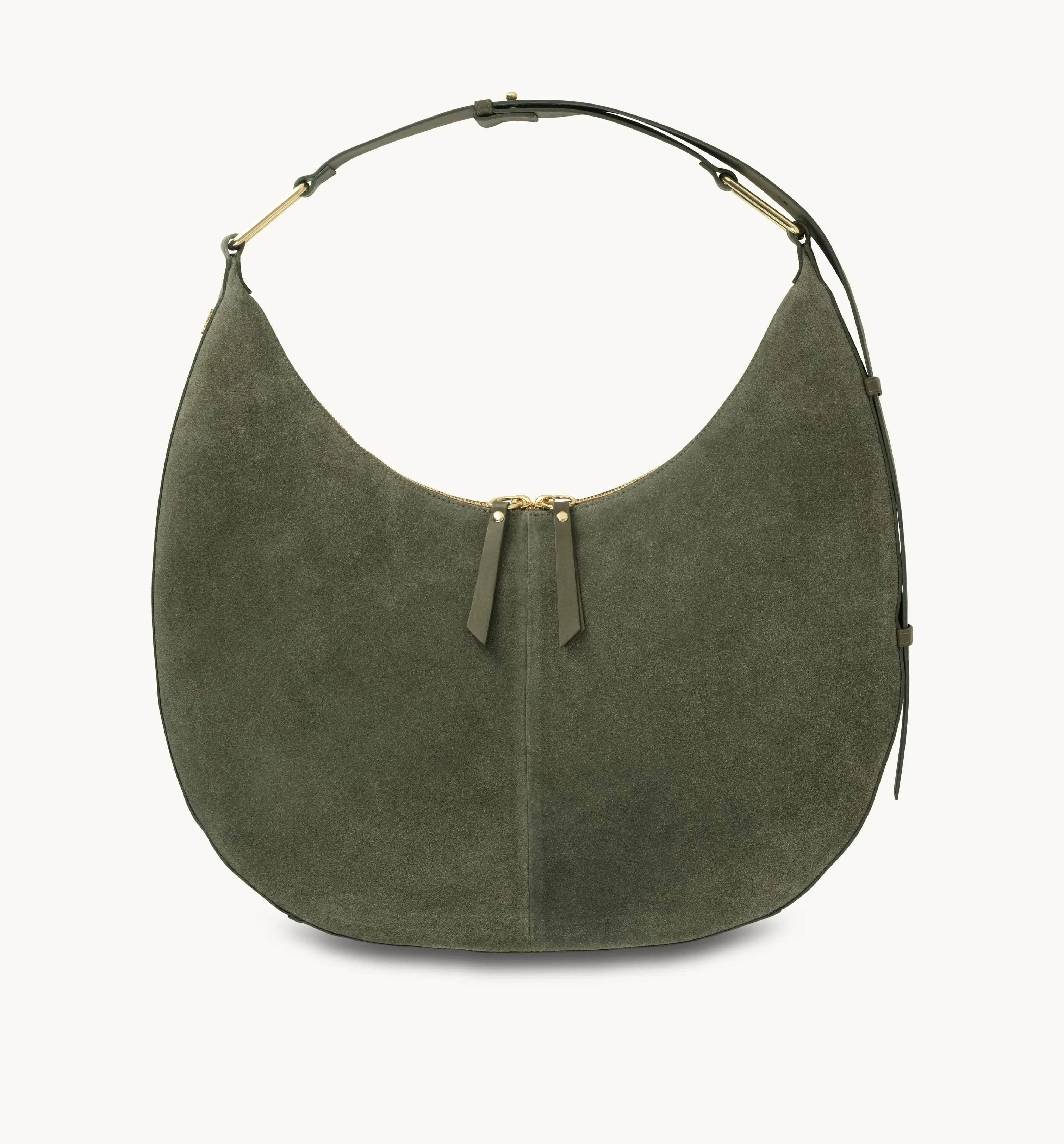 The Nora Olive Suede Bag