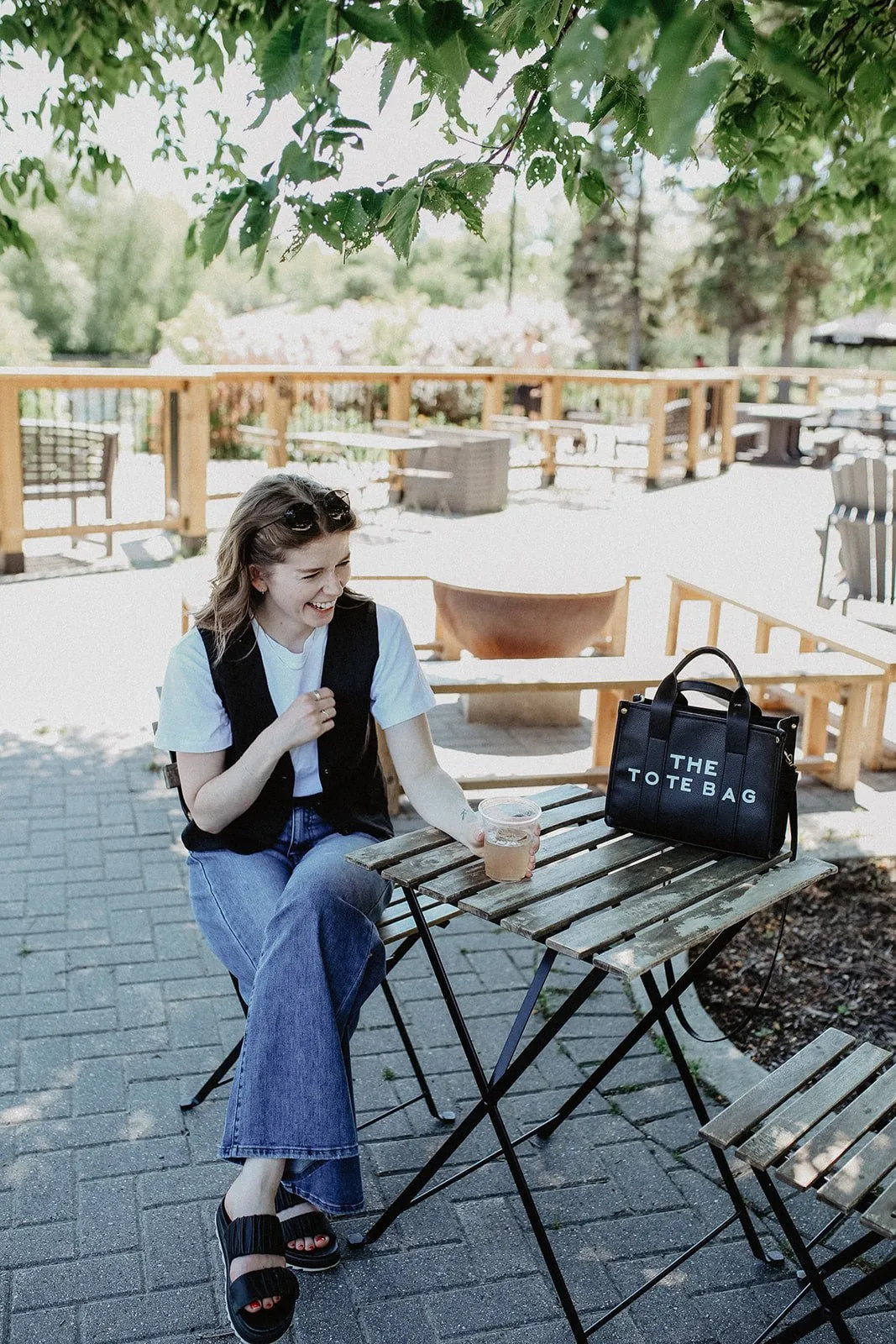 The Tote Bag with Shoulder Strap - Black - PREORDER