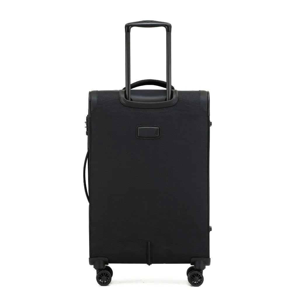 Tosca So Lite 3 Piece Softsided SuperLight Luggage Set - Black