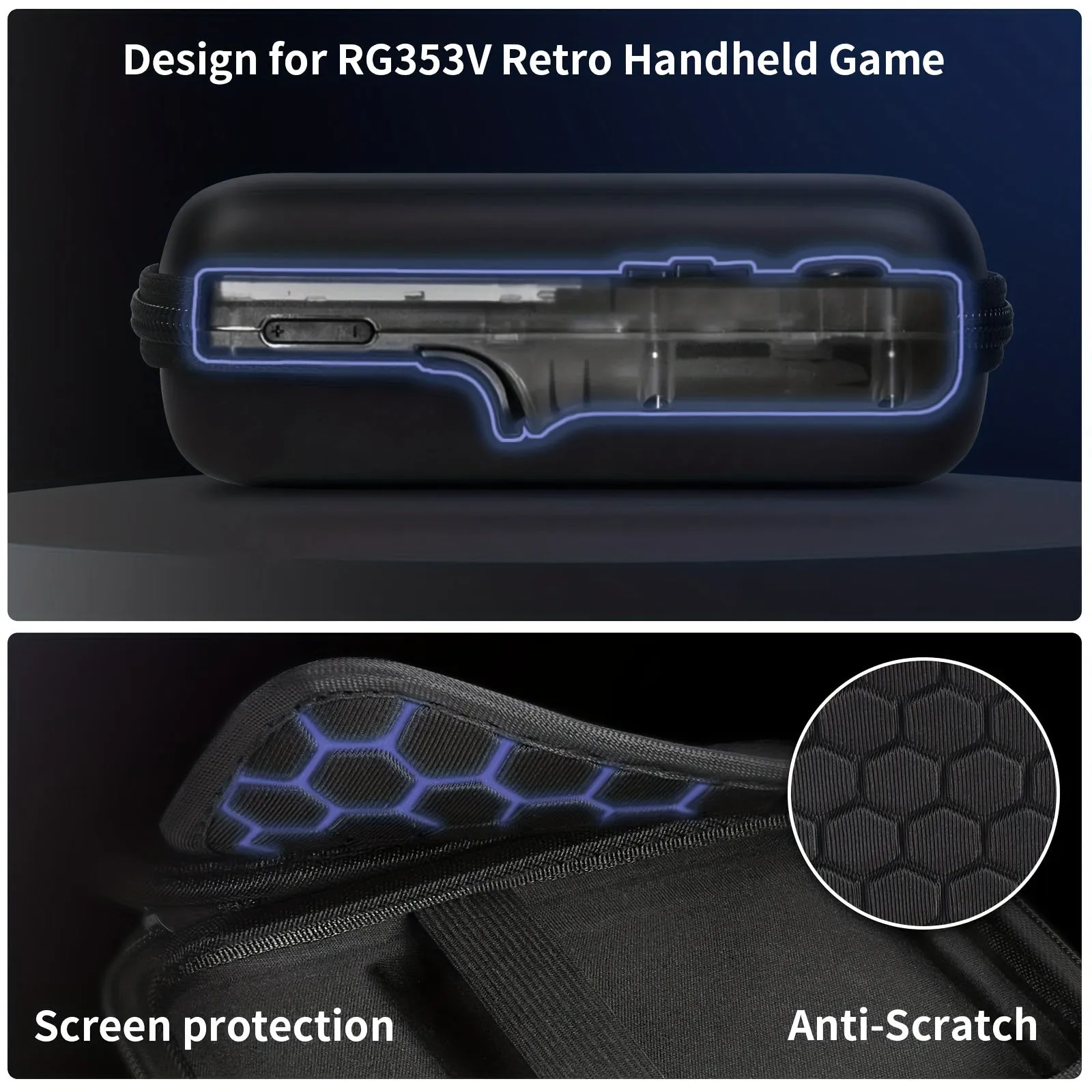 Travel Case for RG353V/RG35XX/RG353VS Retro Handheld Game Console