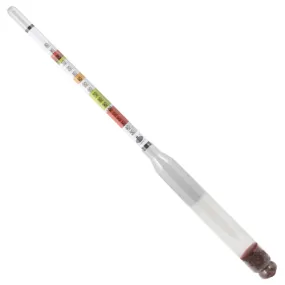 Triple Scale Hydrometer-Specific Gravity-Potential Alcohol-Brix