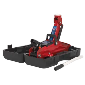 Trolley Jack 2tonne Short Chassis with Storage Case