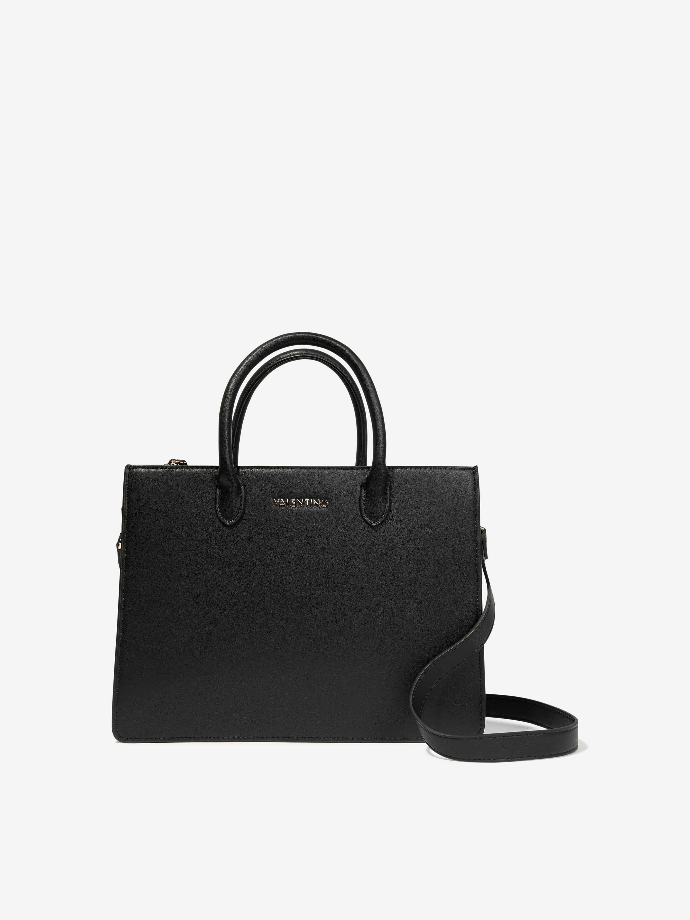 Valentino Girls Zermatt Shopping Bag in Black (W:34cm)