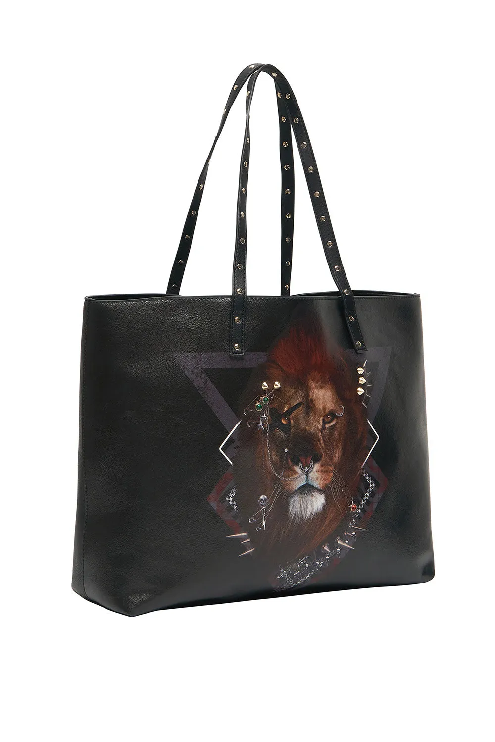 VEGAN LEATHER EAST WEST TOTE SID THE KID