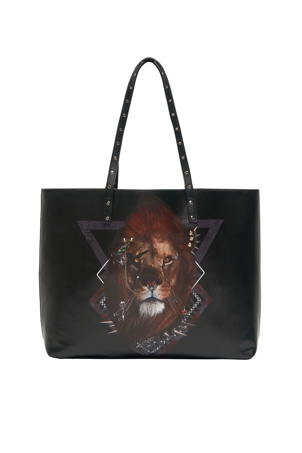 VEGAN LEATHER EAST WEST TOTE SID THE KID