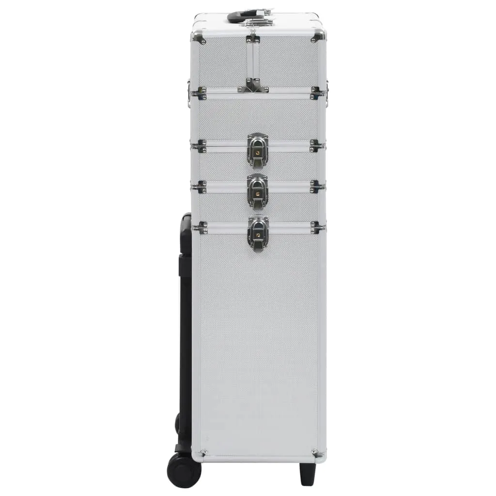 vidaXL Make-up Trolley Aluminium Silver