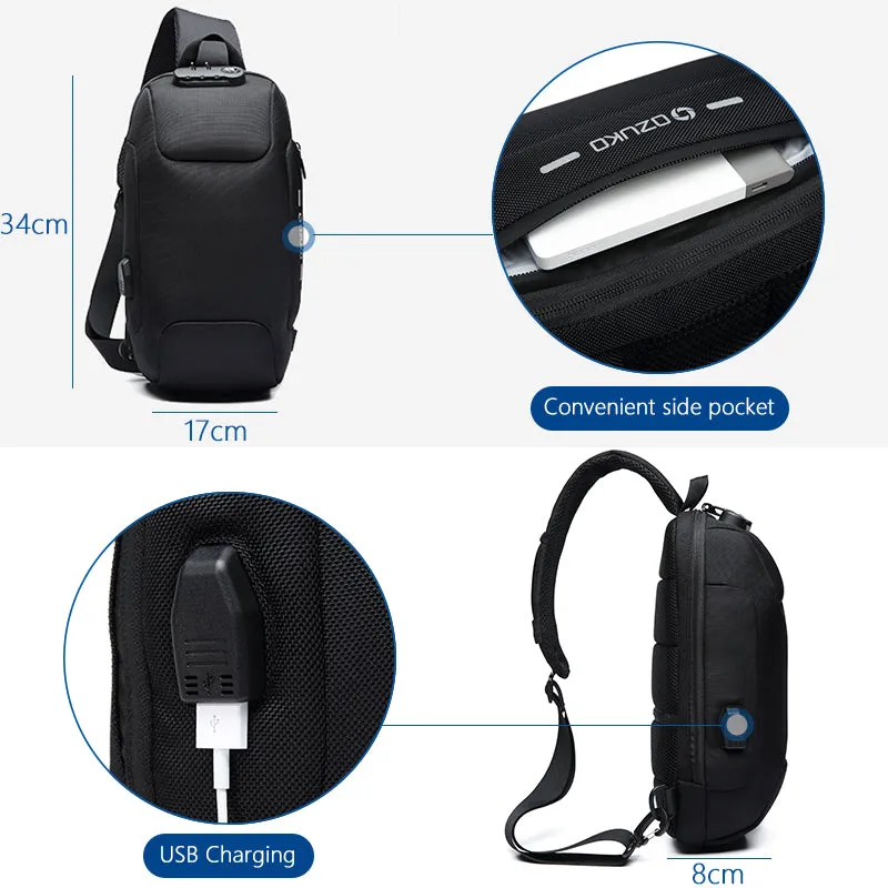 Waterproof  Multi-Function Crossbody Bag