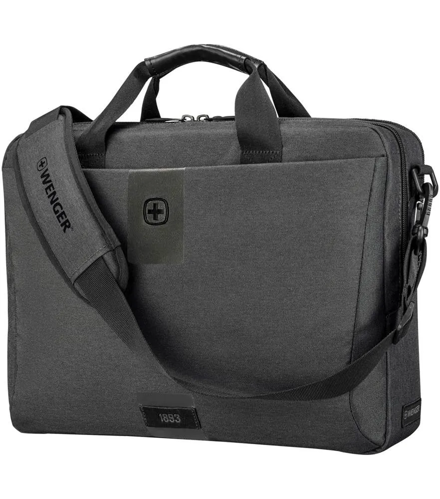 Wenger MX ECO 16" Laptop Brief with Tablet Pocket - Charcoal