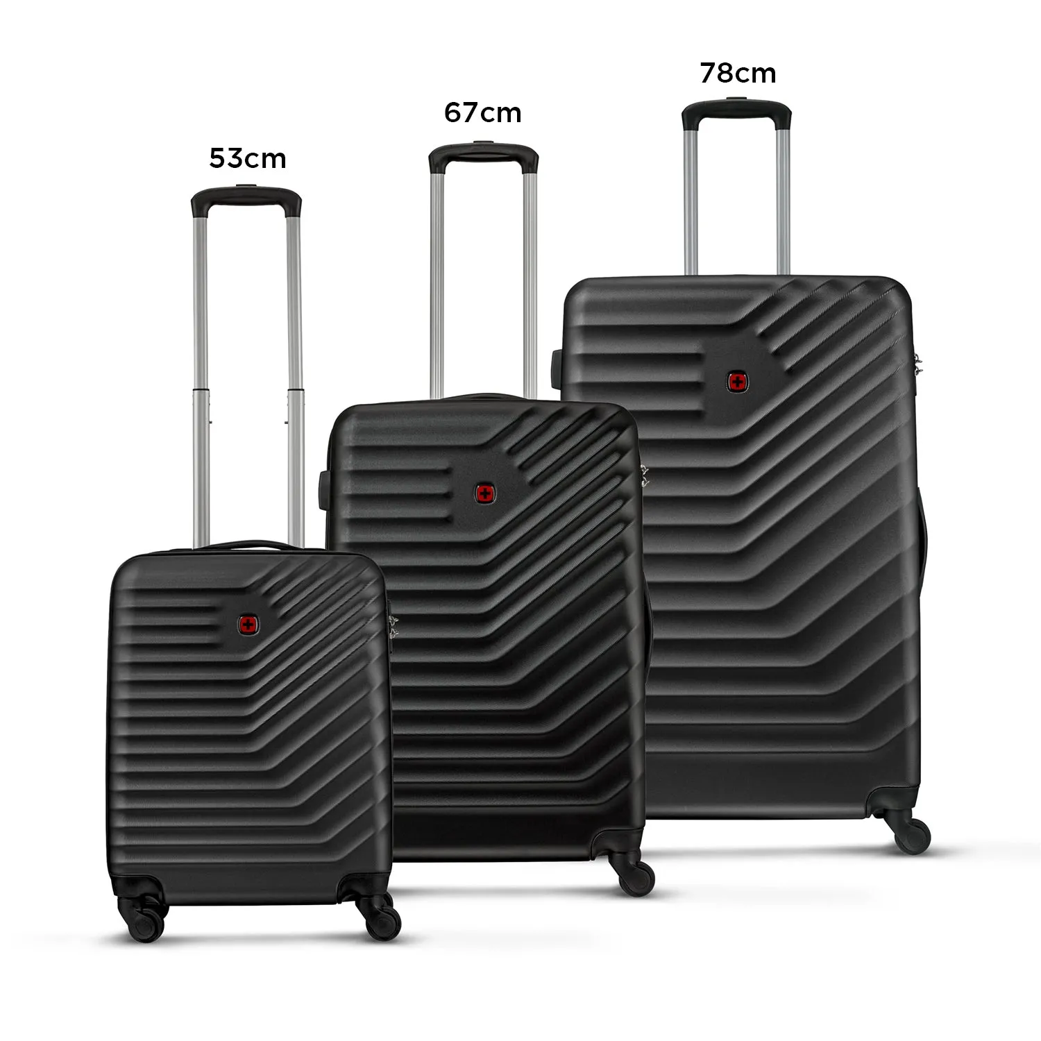 Wenger Trayn 3 piece Luggage Trolley Set